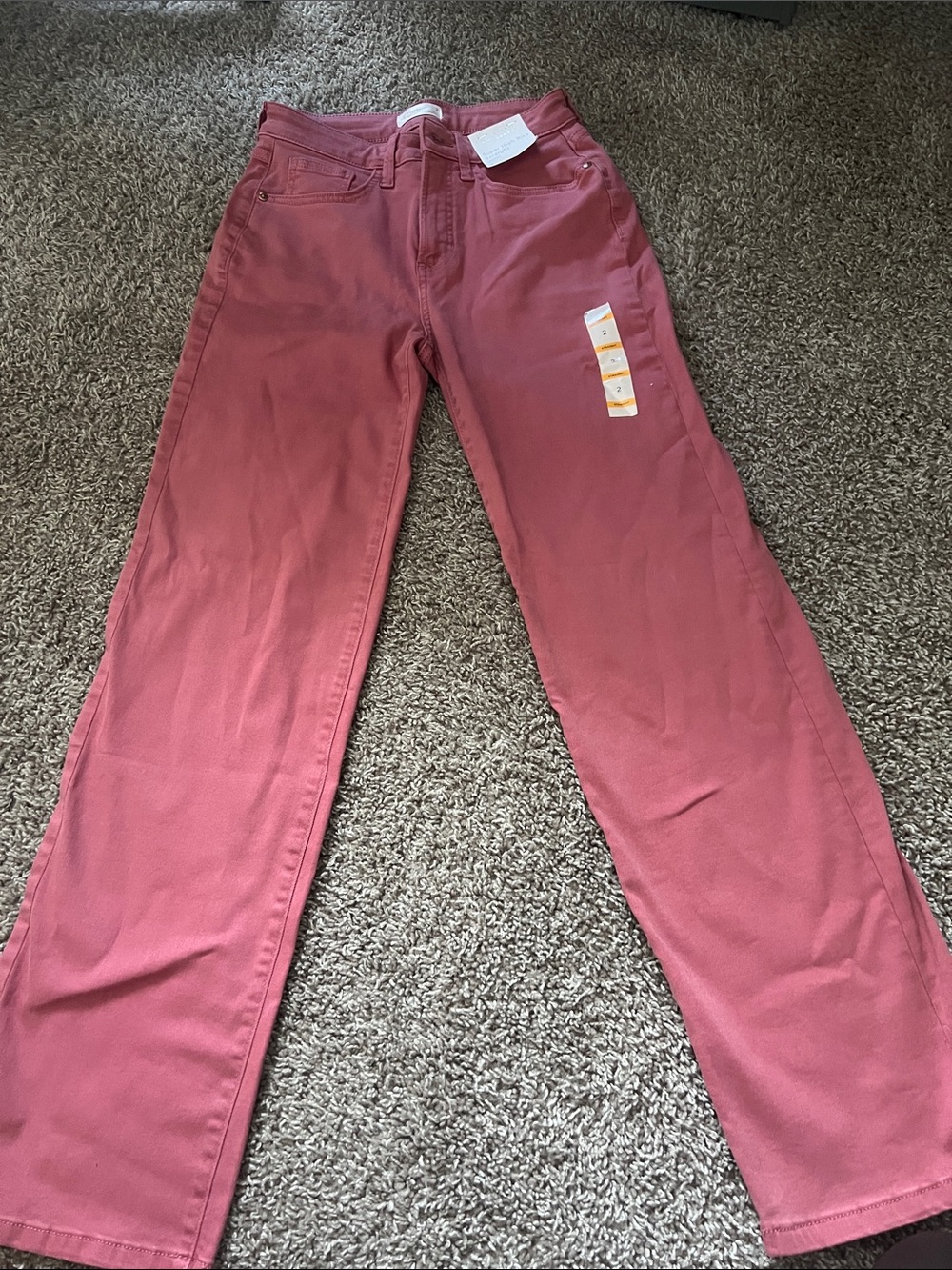 Lauren Conrad Women’s High-Rise Straight Jeans - Dusty Rose